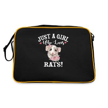 Pet Rat - Retro Bag - black/gold - Back