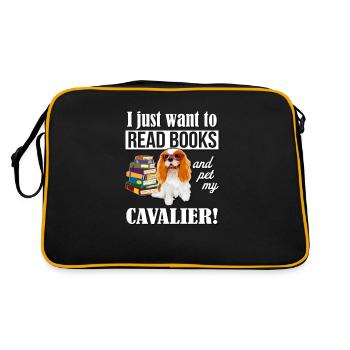Cavalier King Charles Spaniel - Sac Retro - noir/or - Dos