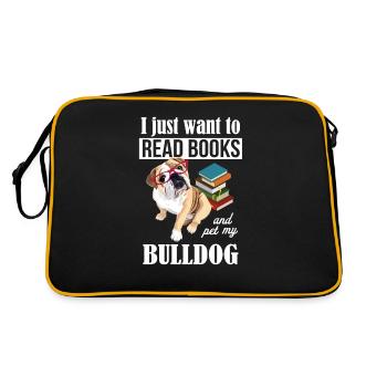Bouledogue anglais - Sac Retro - noir/or - Dos