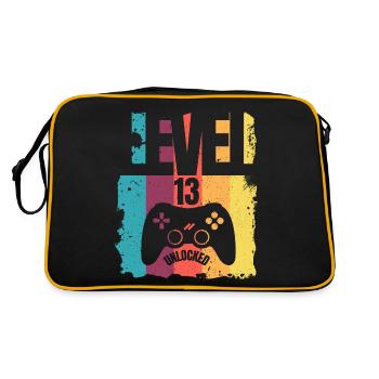 Cadeau d'anniversaire débloqué niveau 13 pour les enfants - Sac Retro - noir/or - Dos