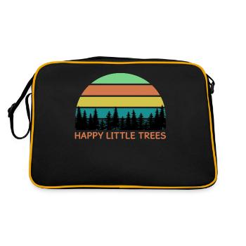 Happy little Trees Sunset - Sac Retro - noir/or - Dos