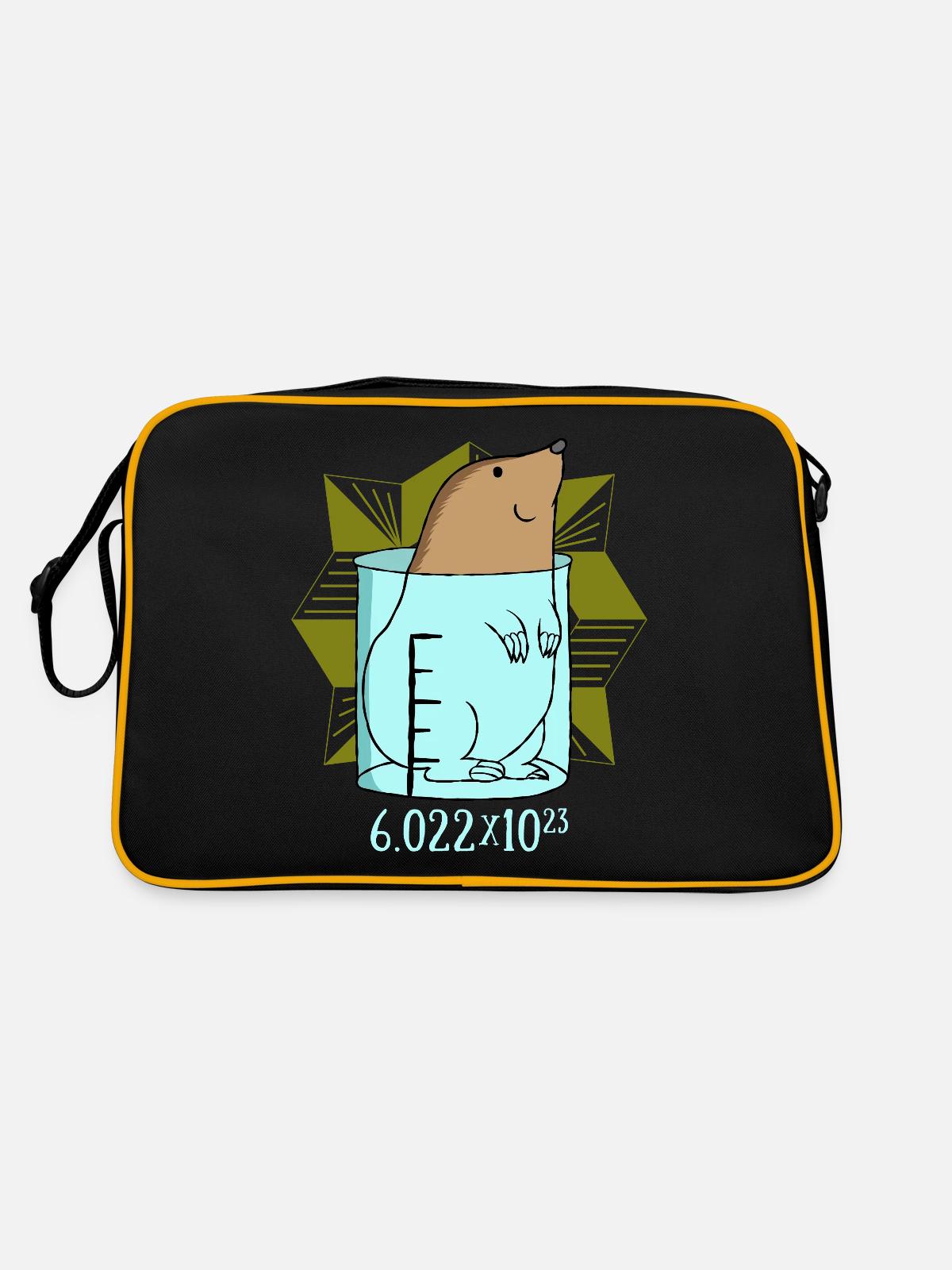 chemistry - Retro Bag - black/gold - Back