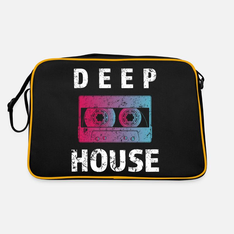 Deep House Cassette, Geschenkidee DJ, Rave, Club Retro Tasche