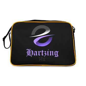 Hartzing Purple - Retro Bag - black/gold - Back