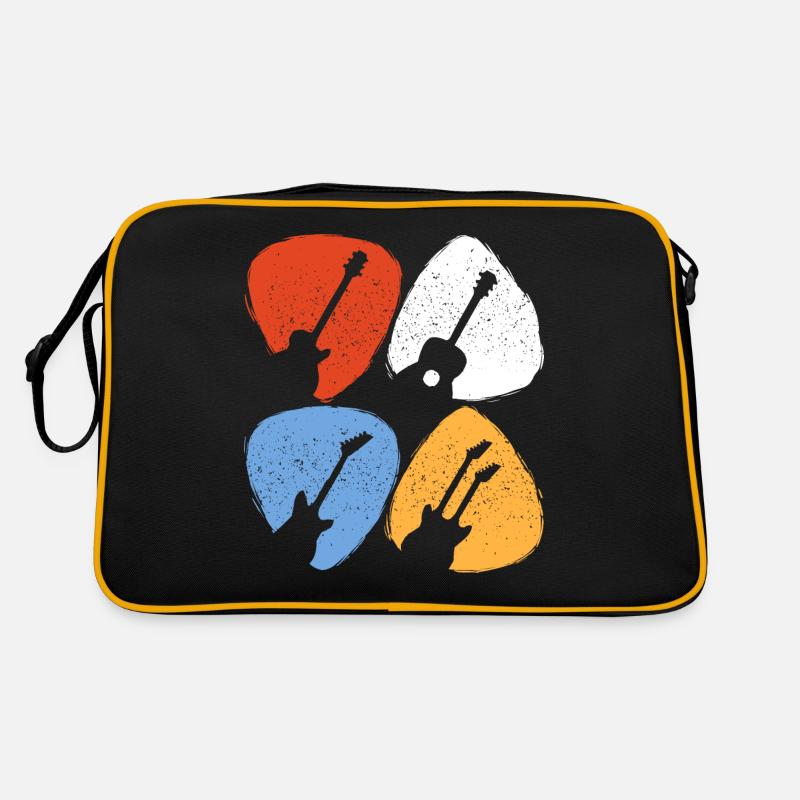 Guitar Pick Gift for a Guitarist Retro Bag