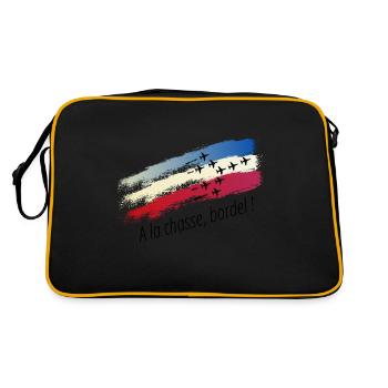 A la chasse, bordel ! - Sac Retro - noir/or - Dos