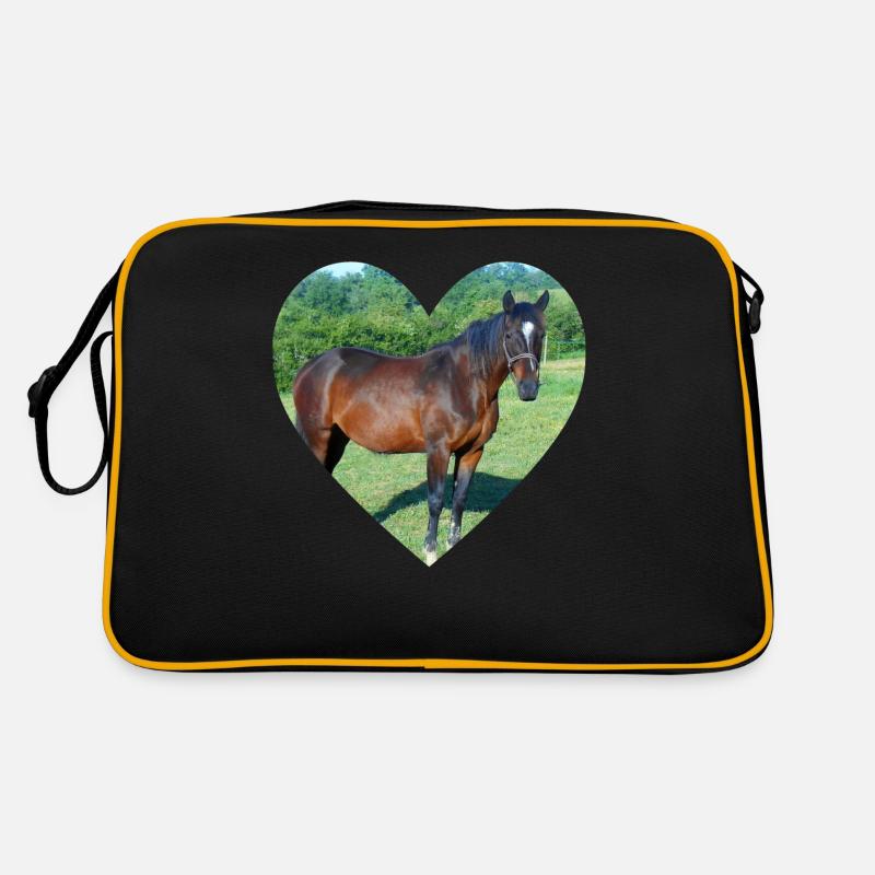 Conception du coeur de cheval Sac Retro