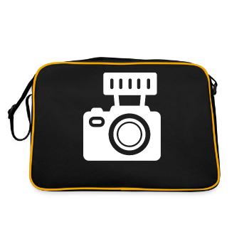 Caméra - Sac Retro - noir/or - Dos