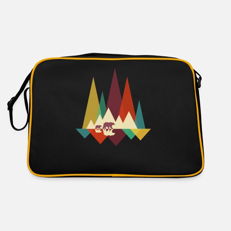 Der Wandernde Bär Wandernde Bären Retro Tasche