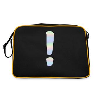 Point d’exclamation holographique - Sac Retro - noir/or - Dos