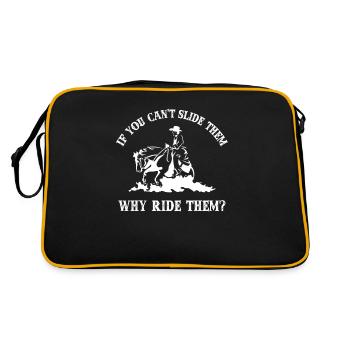 Reining Horse - Retro Bag - black/gold - Back