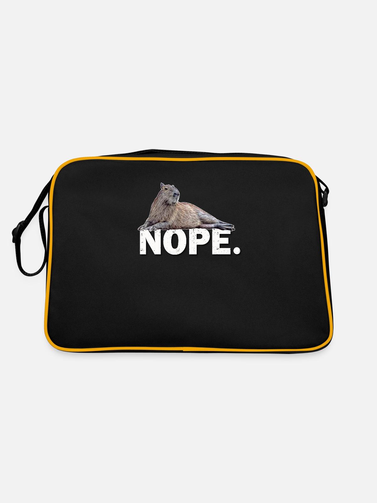 Capybara - Sac Retro - noir/or - Dos