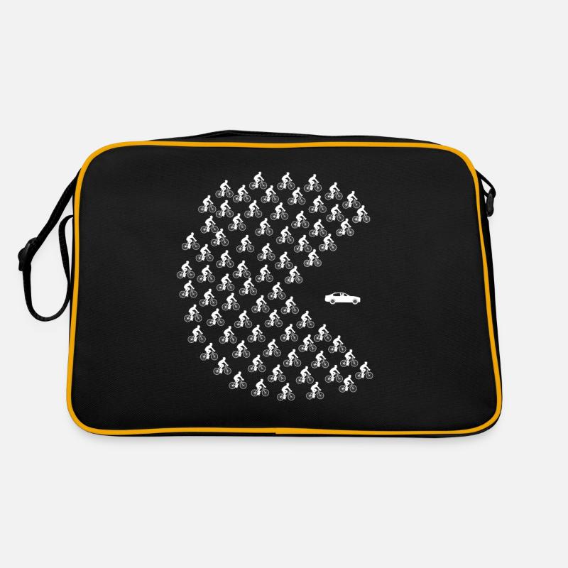 Auto Velo, Game Gamer Arcade freegame - Retro Tasche - Schwarz/Gold