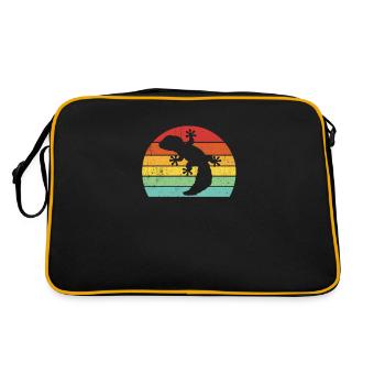 Gecko léopard - Sac Retro - noir/or - Dos