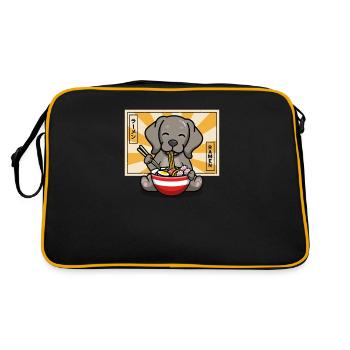Weimaraner - Retro Bag - black/gold - Back