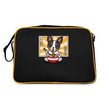 Rattenterrier - Retro Tasche - Schwarz/Gold - Hinten