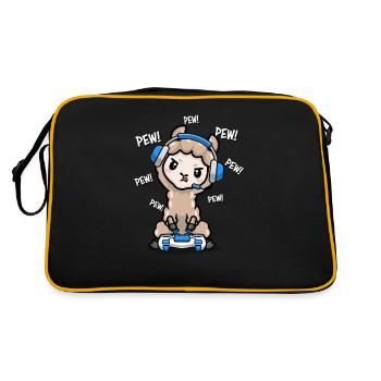Llama - Retro Bag - black/gold - Back