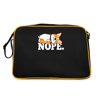 Corgi - Retro Tasche - Schwarz/Gold - Hinten