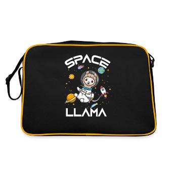 Llama - Retro Bag - black/gold - Back