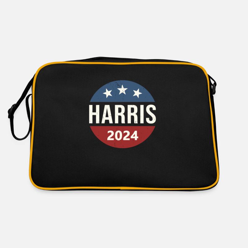 Kamala Harris 2024 - Sac Retro - noir/or