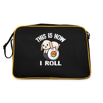 Holland lop - Sac Retro - noir/or - Dos