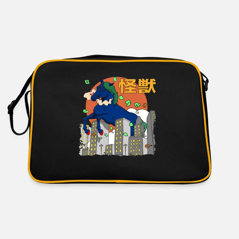 Cheval Géant Coucher de Soleil Japonais Sac Retro