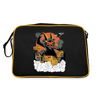 Giant Dragon Sunset Japanese - Retro Bag - black/gold - Back