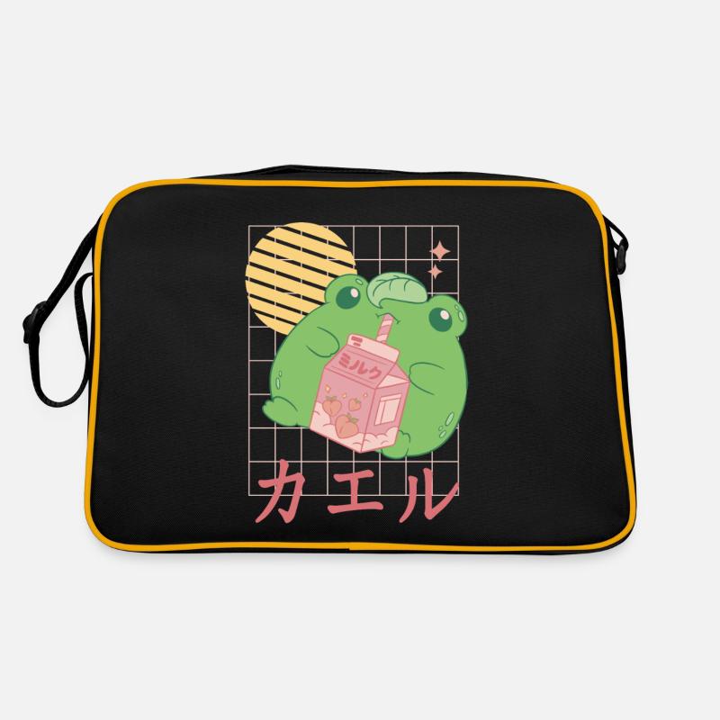 Erdbeermilchfrosch Japanisch Retro Tasche