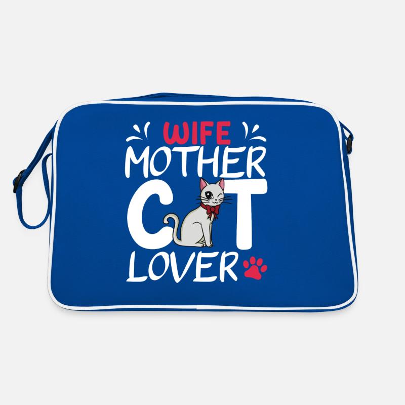 Muttertag niedliche Katzenmutter Retro Tasche