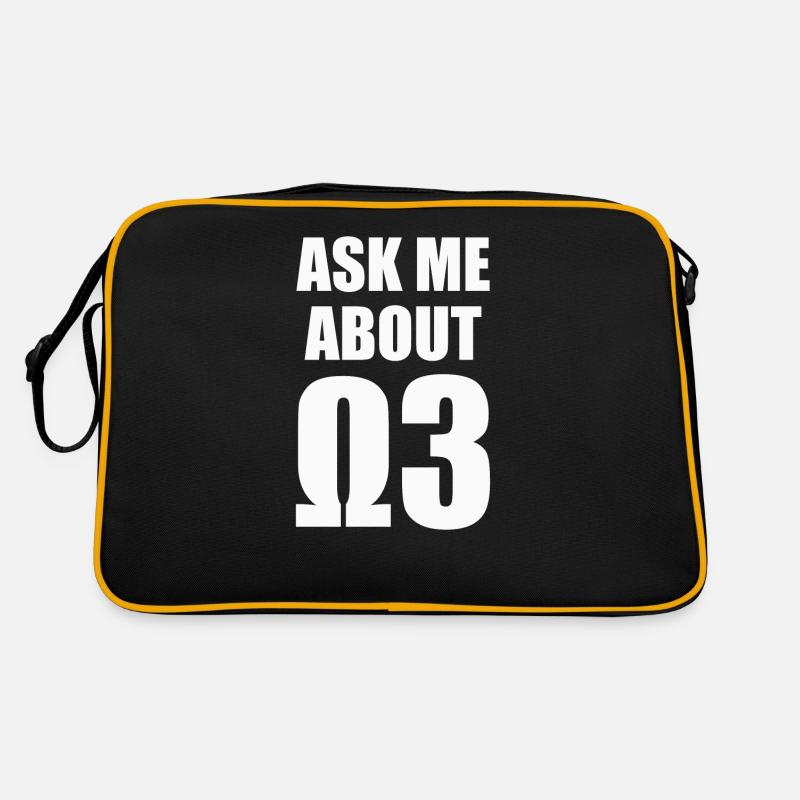Posez-moi des questions sur les oméga 3 - blanc Sac Retro