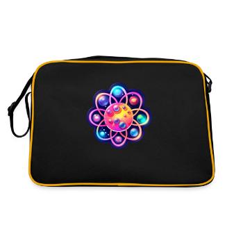 Atom Physics Nerd Atomic Model - Retro Bag - black/gold - Back
