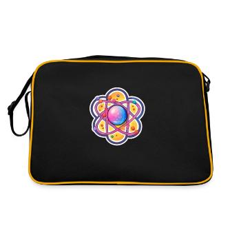 Atom Physics Nerd Atomic Model - Retro Bag - black/gold - Back