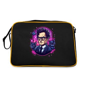 Schrödinger et son chat - Sac Retro - noir/or - Dos