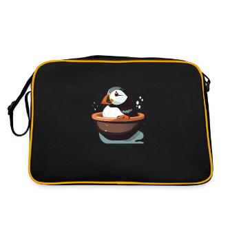 Macareux - Sac Retro - noir/or - Dos
