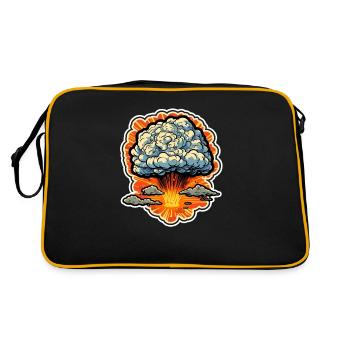 Explosion Fireworks Pyrotechnics - Retro Bag - black/gold - Back
