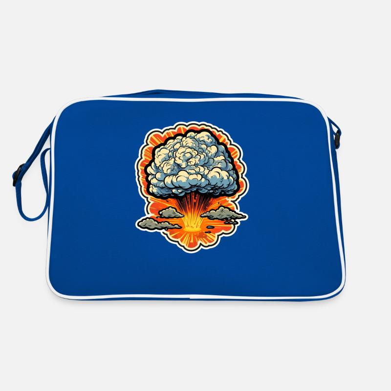 Explosion Feuerwerk Pyrotechnik Retro Tasche