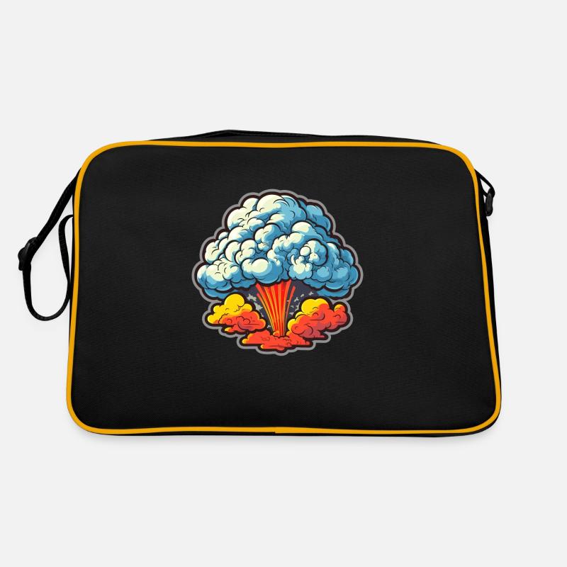 Explosion Fireworks Pyrotechnics Retro Bag