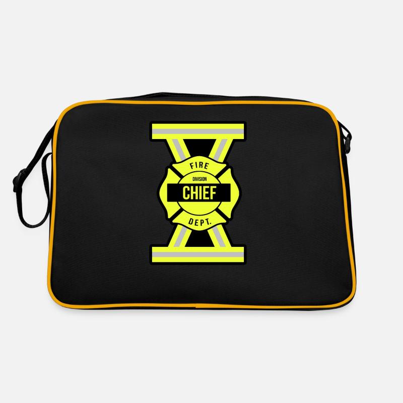 Chef de division des pompiers Sac Retro