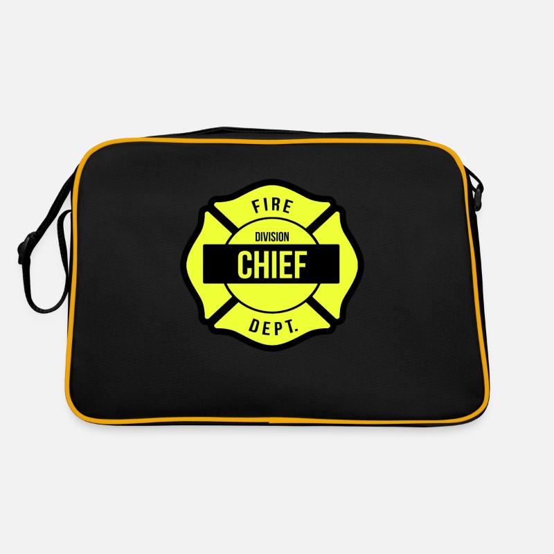 Chef de division des pompiers Sac Retro