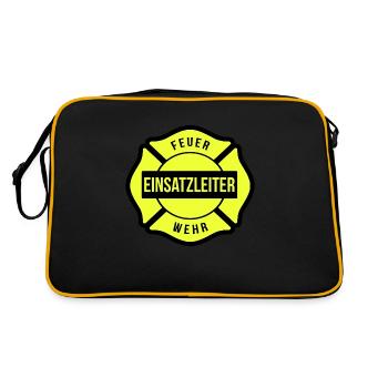 Head of Fire Brigade - Retro Bag - black/gold - Back