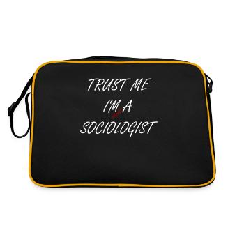 Croyez-moi, je suis presque sociologue - Sac Retro - noir/or - Dos