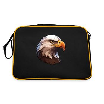 Eagle Eagle's Head - Retro Bag - black/gold - Back