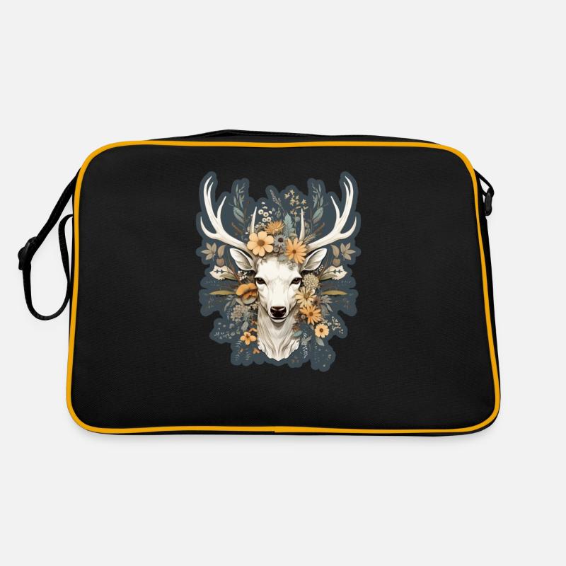 Deer Flowers Retro Bag