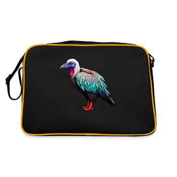 Tête de vautour - Sac Retro - noir/or - Dos