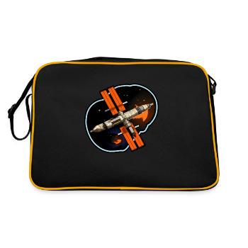 Satellite spatial - Sac Retro - noir/or - Dos