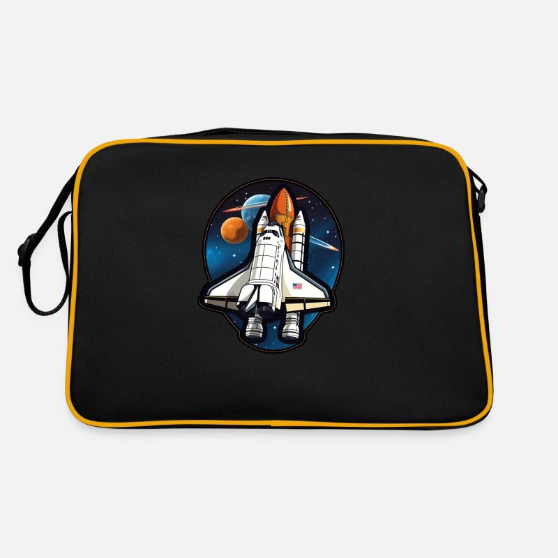 Spaceshuttle Raumfahrt Retro Tasche