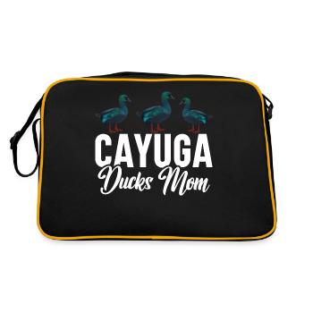Cayuga Duck Owner Jouets d’enclos d’animaux en peluche - Sac Retro - noir/or - Dos