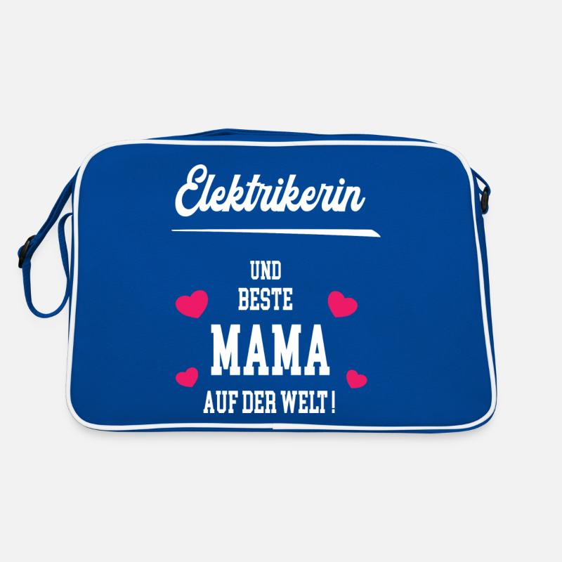 Elektrikerin Beste Mama Muttertag Geburtstag Retro Tasche