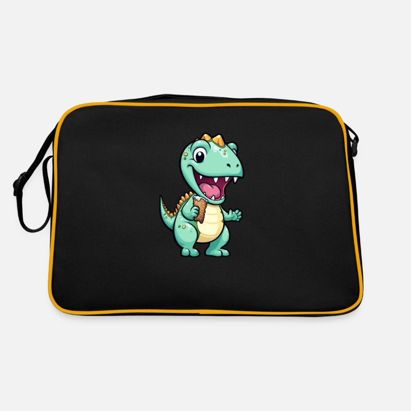 Dino isst Eis Retro Tasche