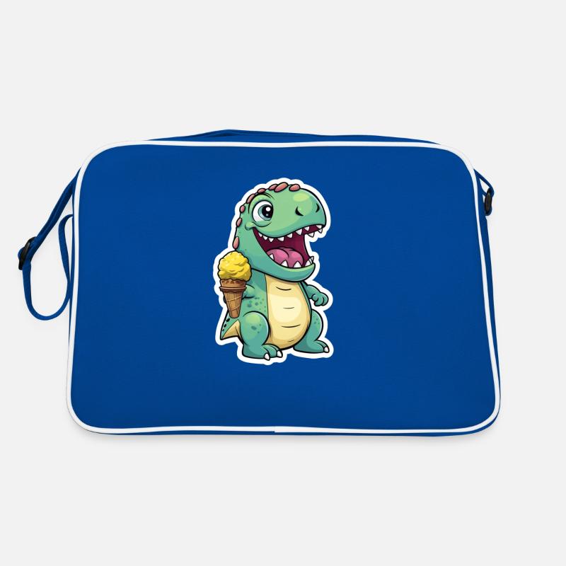 Dino isst Eis Retro Tasche